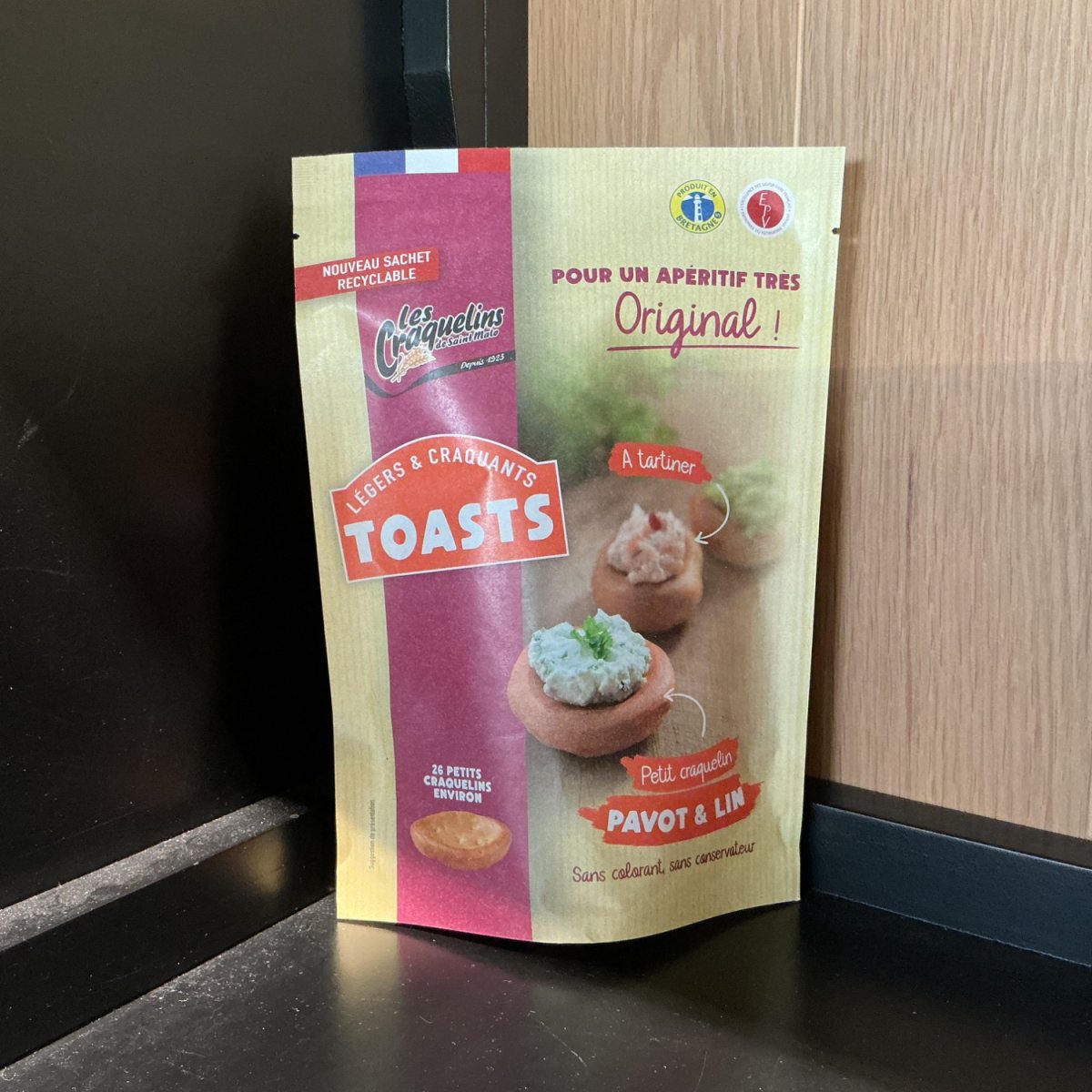 Toasts Pavot & Lin — produit artisanal du terroir français, Origine France