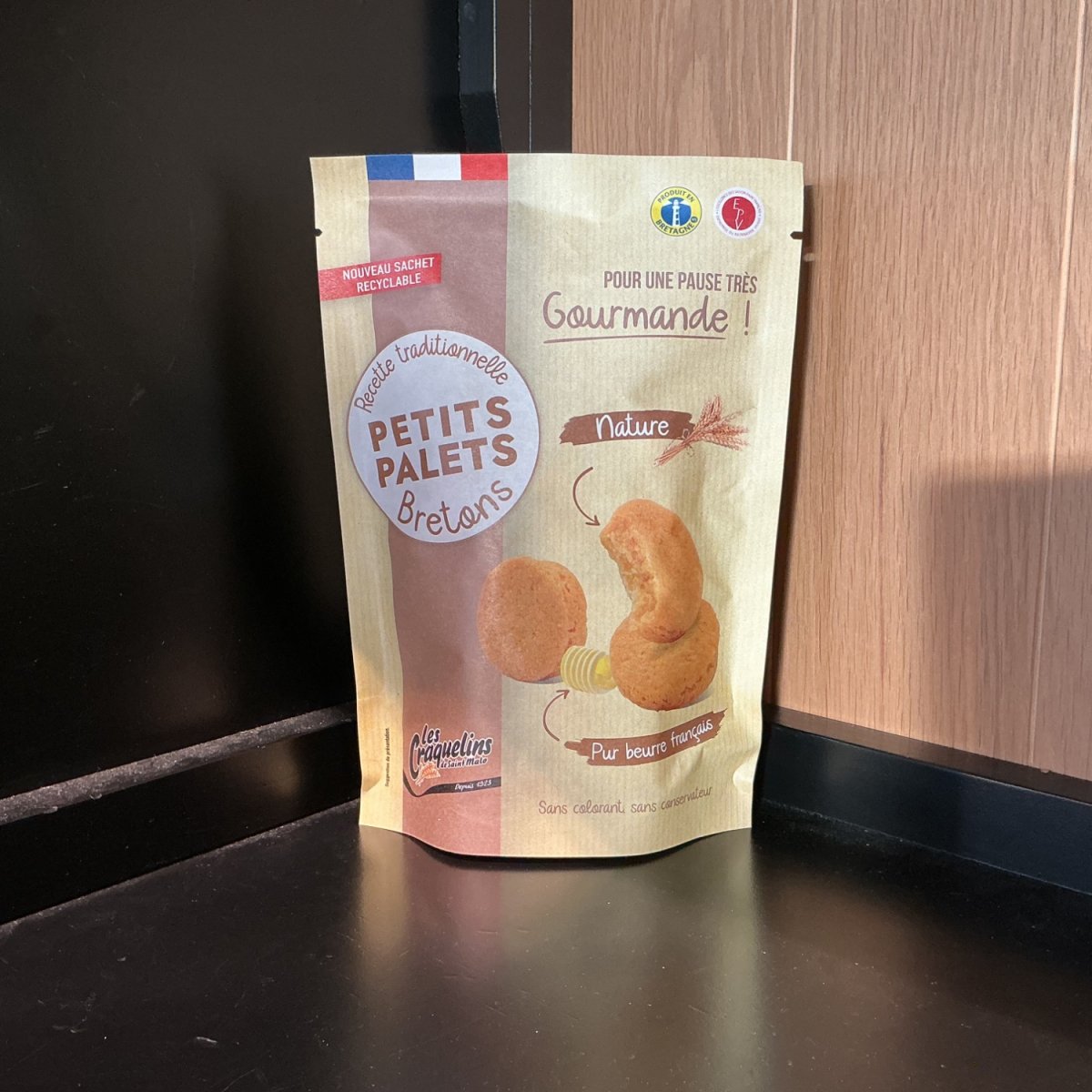 Petits palets bretons nature — produit artisanal du terroir français, Origine France