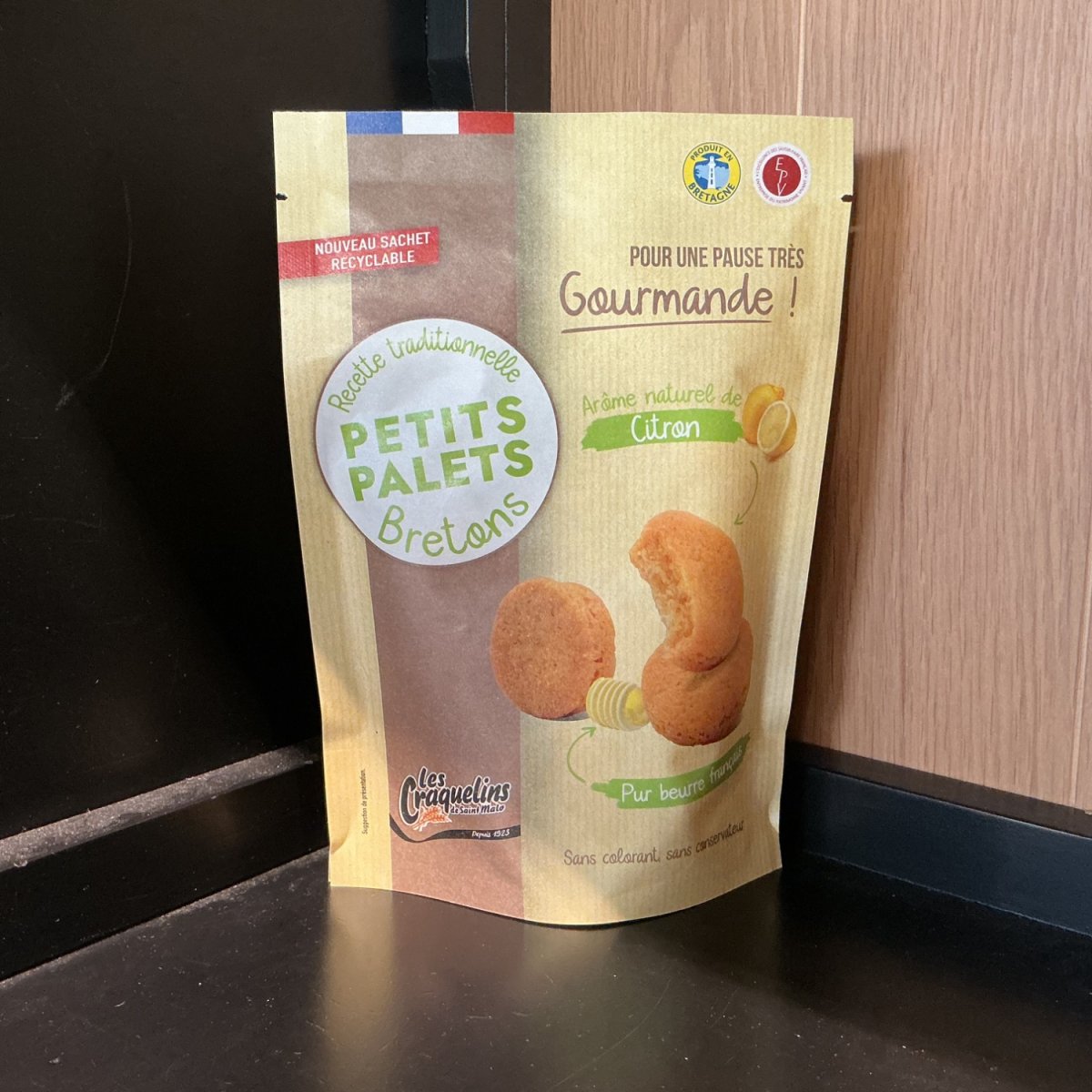 Petits palets bretons au citron — produit artisanal du terroir français, Origine France