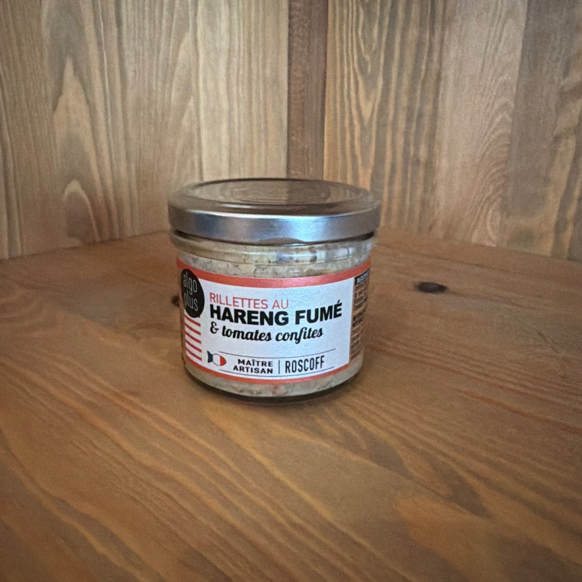 Rillettes au hareng fumé & tomates confites — produit artisanal du terroir français, Origine France