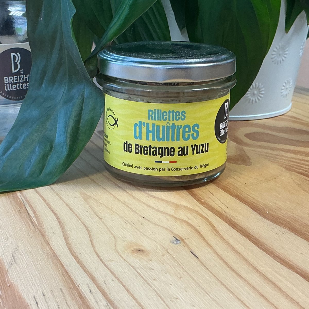 Rillettes d'huîtres de Bretagne au yuzu — produit artisanal du terroir français, Origine France