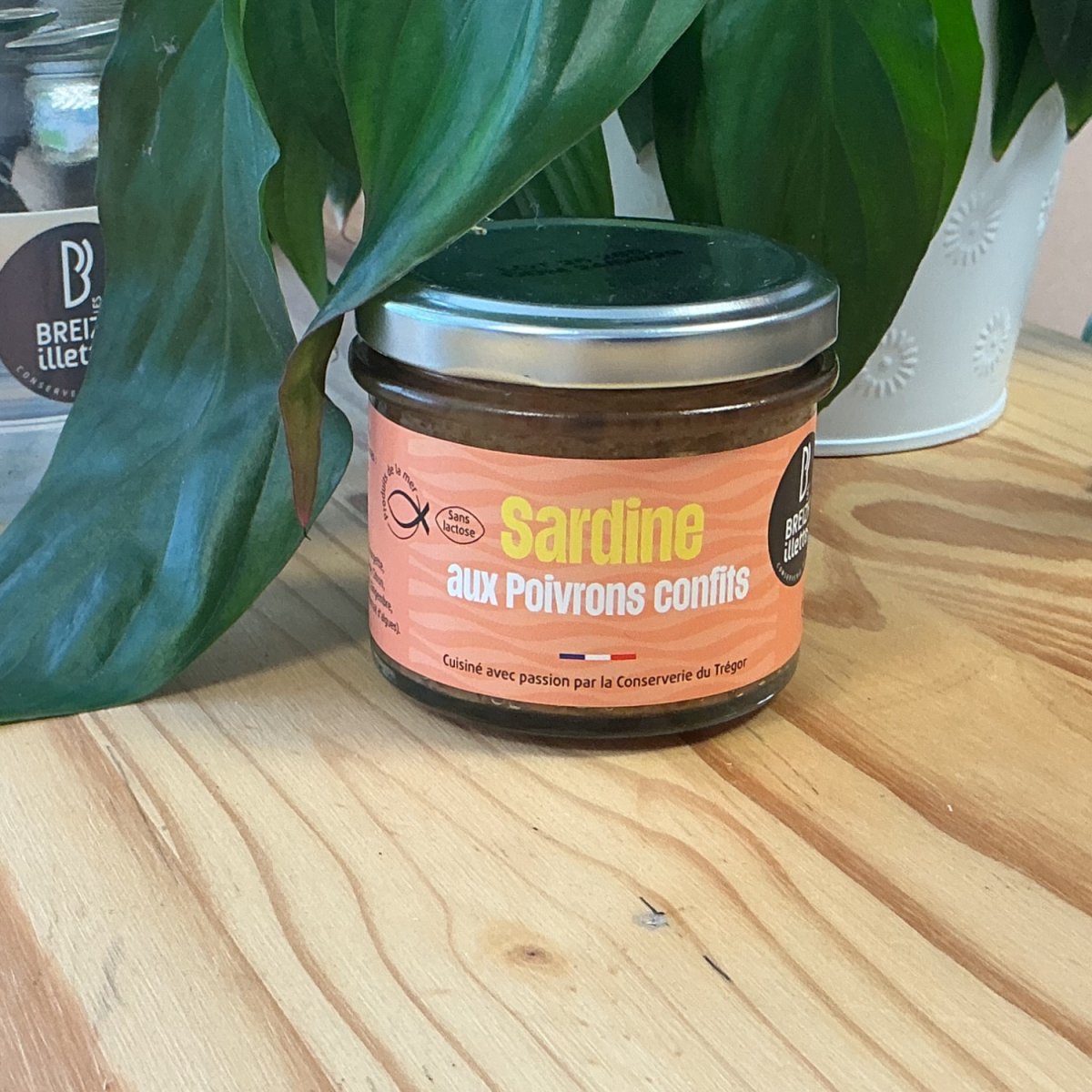 Sardine aux poivrons confits — produit artisanal du terroir français, Origine France