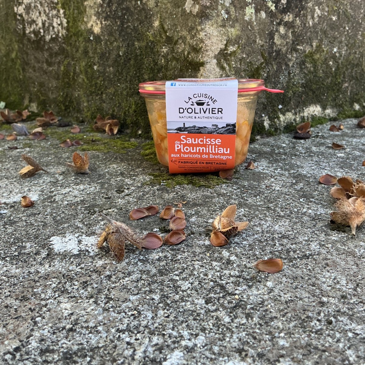 Saucisse de Ploumilliau aux haricots de Bretagne — produit artisanal du terroir français, Origine France