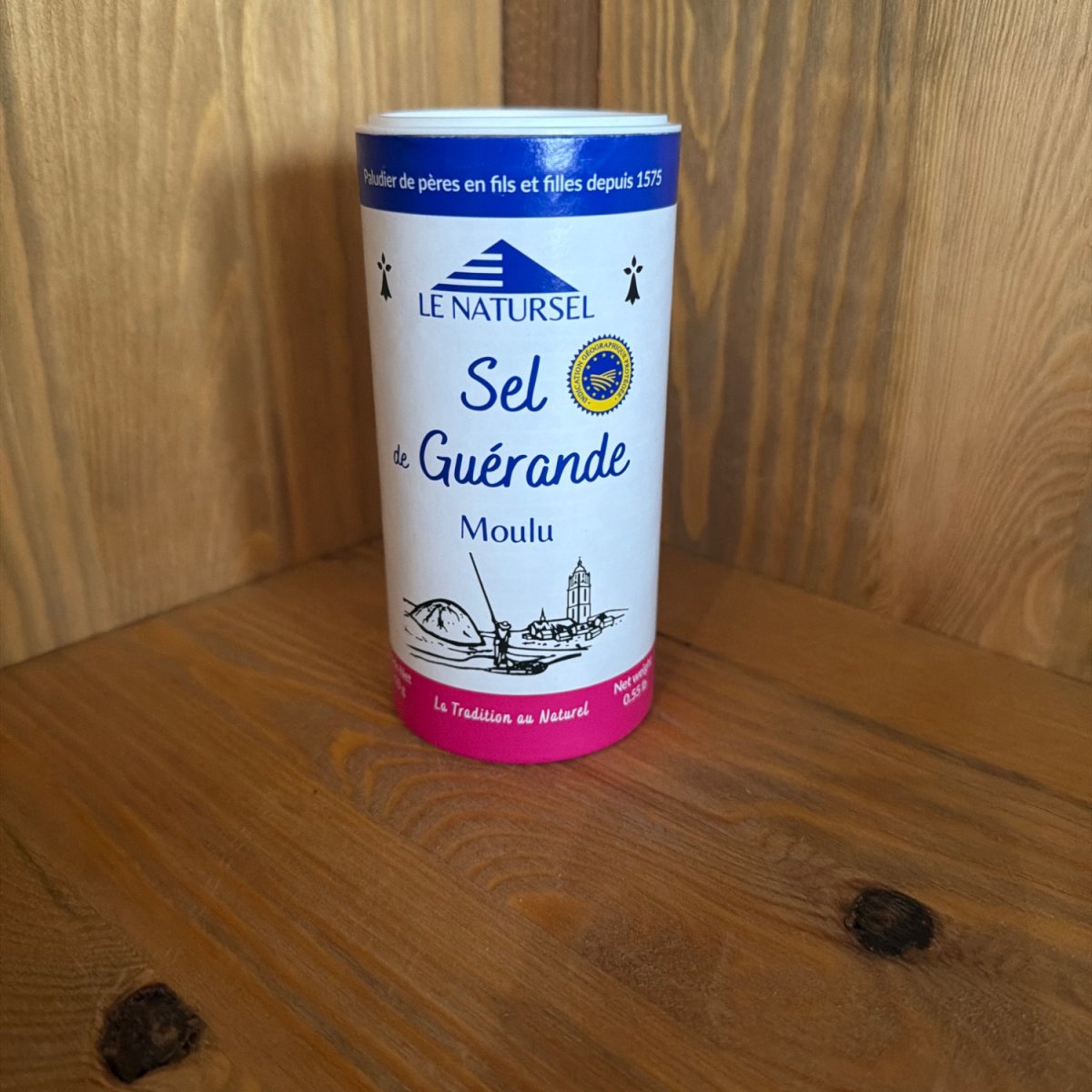 Sel de Guérande moulu — produit artisanal du terroir français, Origine France