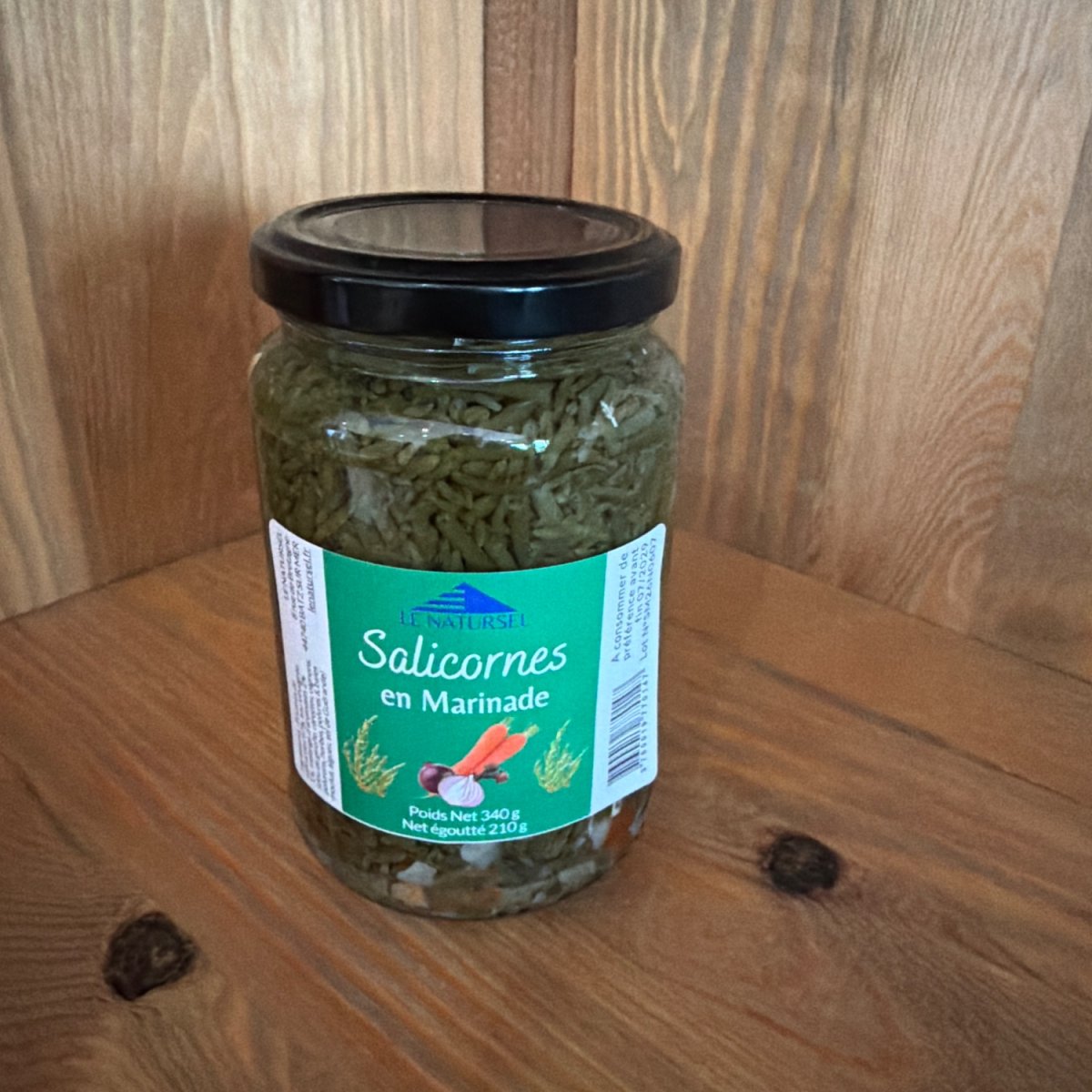 Salicornes en marinade — produit artisanal du terroir français, Origine France