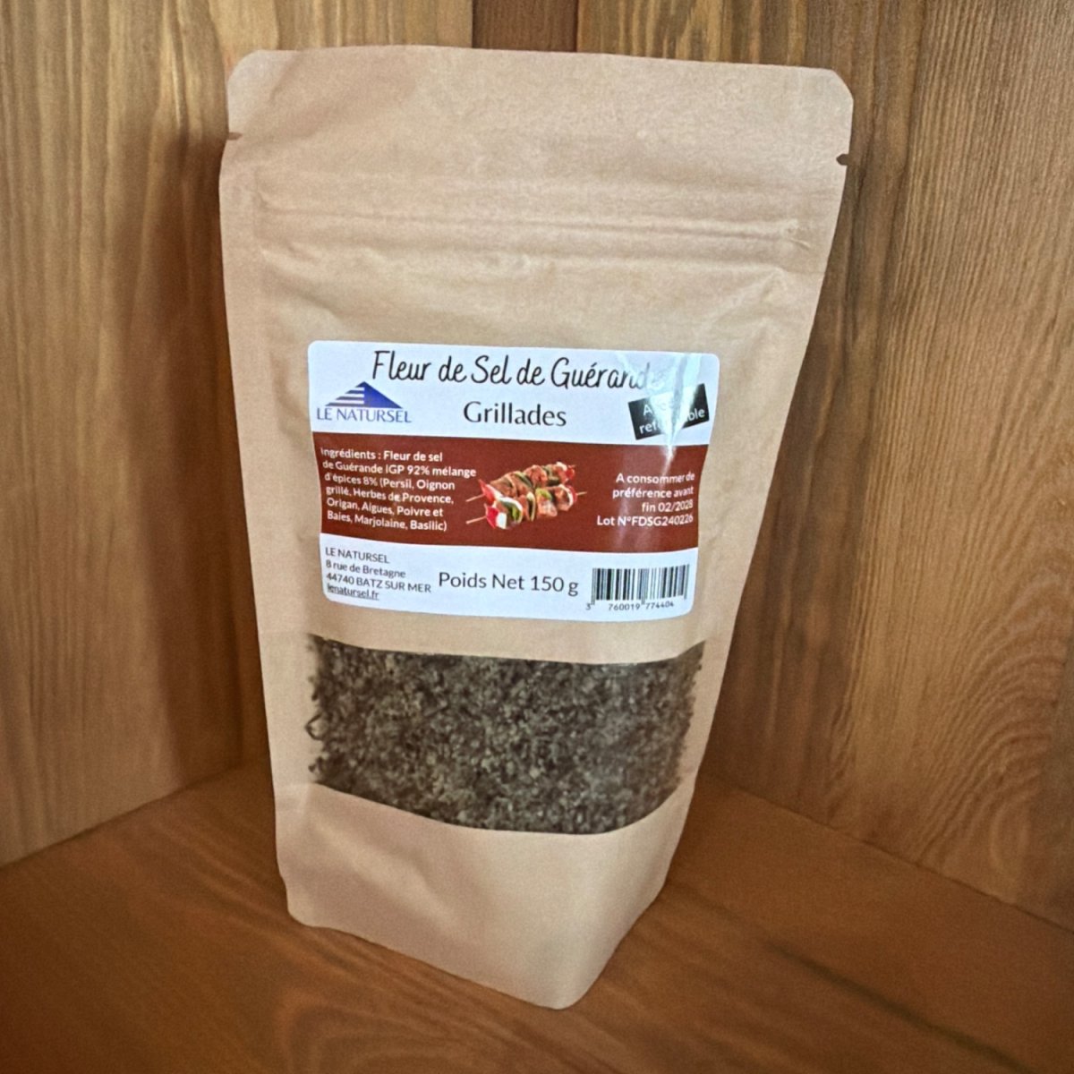 Fleur de Sel de Guérande Grillades — produit artisanal du terroir français, Origine France