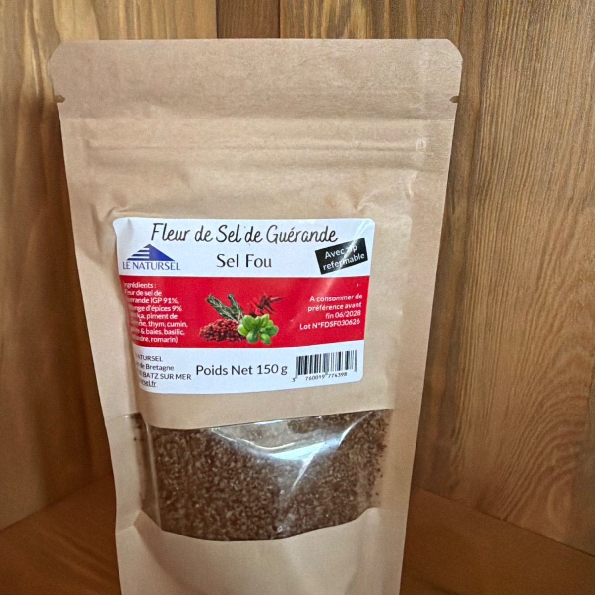 Fleur de Sel de Guérande – Sel Fou — produit artisanal du terroir français, Origine France