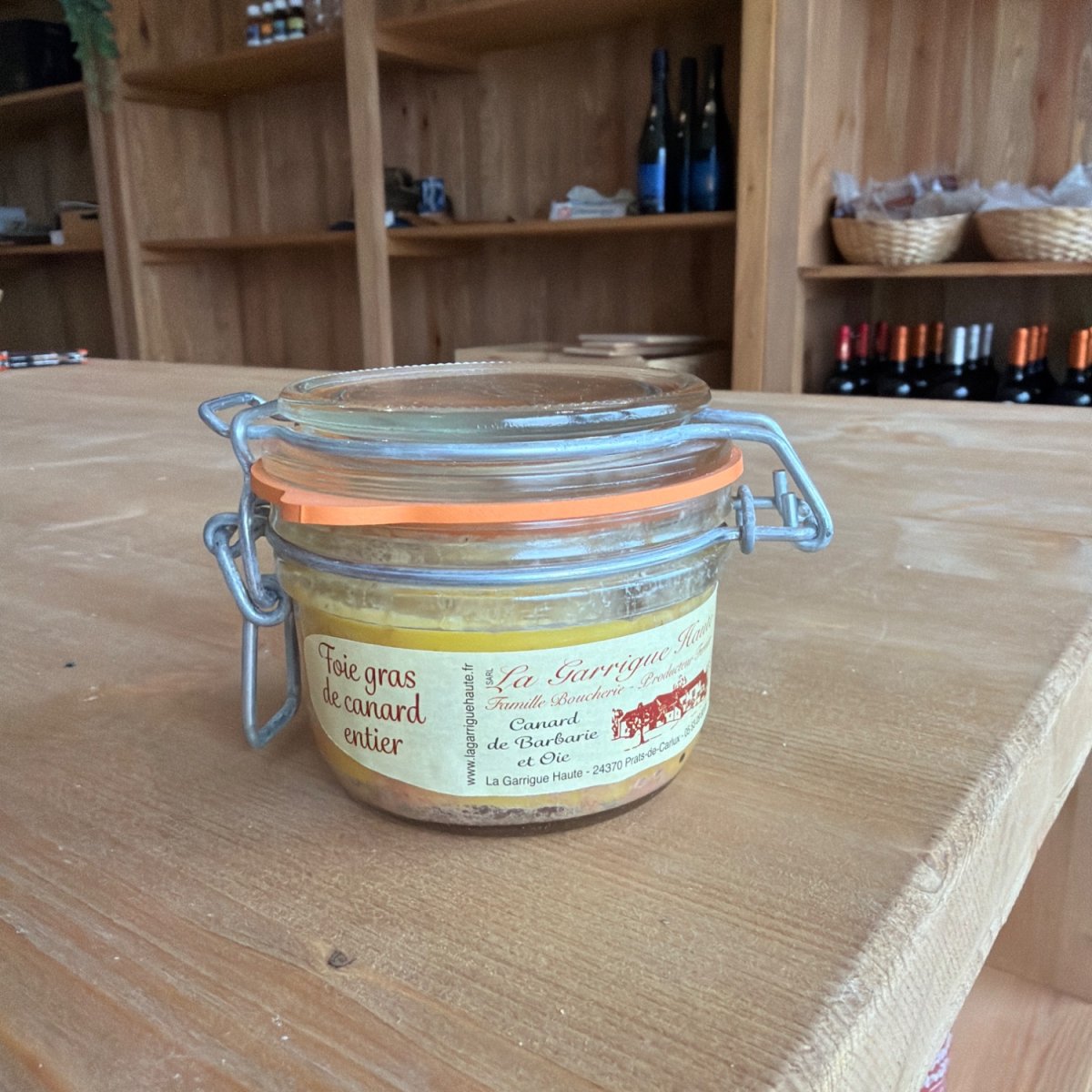 Foie gras de canard entier de Barbarie — produit artisanal du terroir français, Origine France