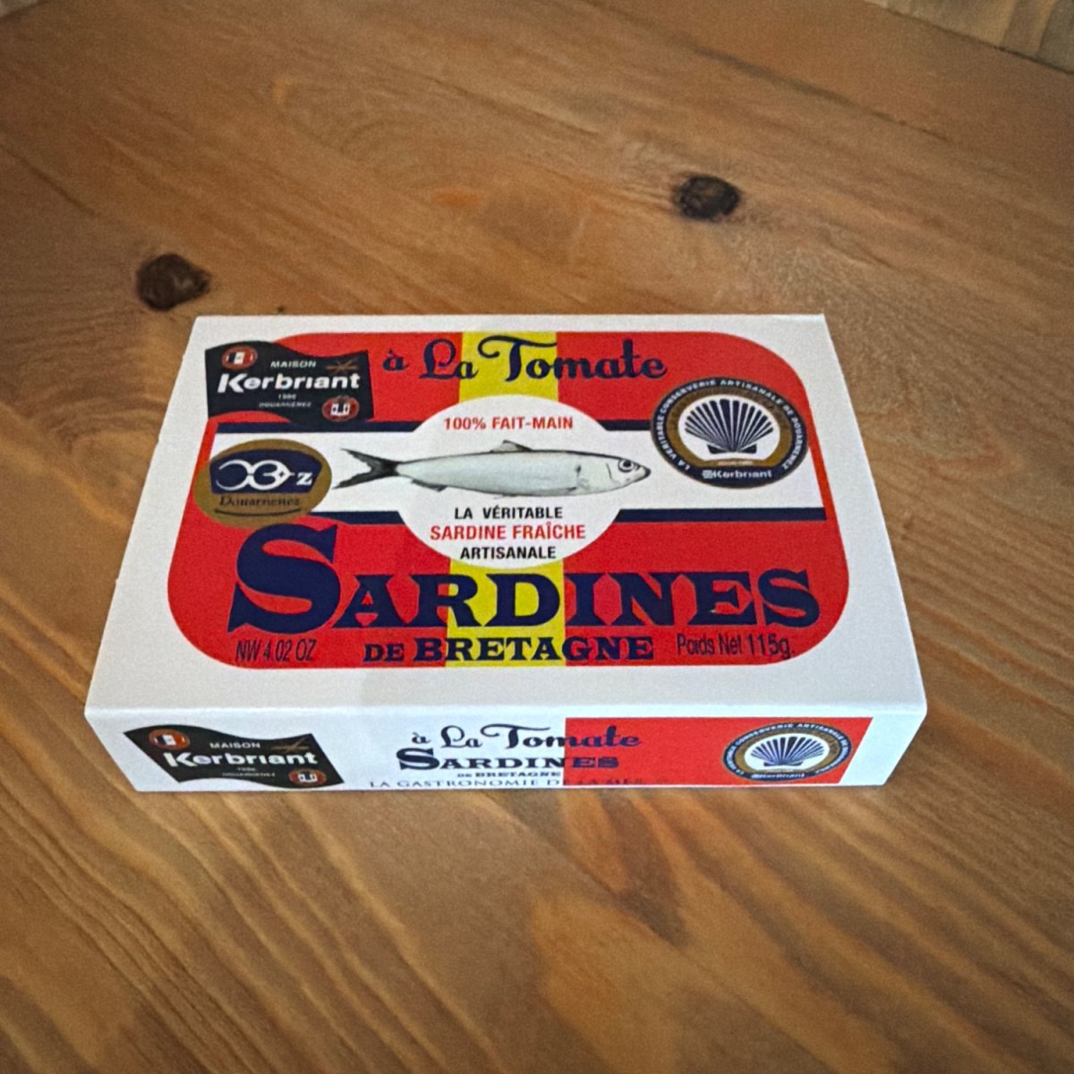 Sardines de Bretagne à la tomate — produit artisanal du terroir français, Origine France