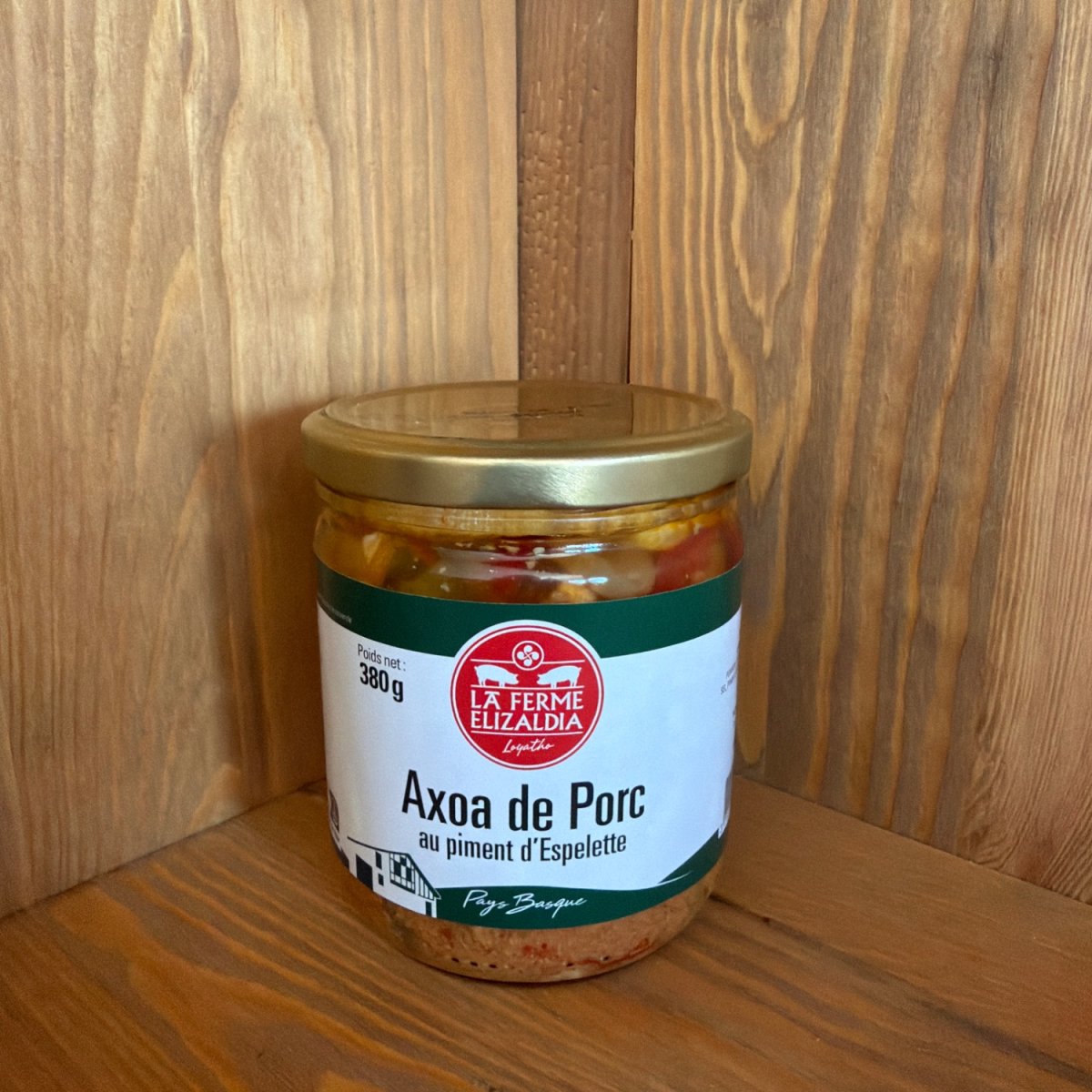 Axoa de porc au piment d'Espelette — produit artisanal du terroir français, Origine France
